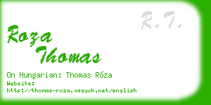 roza thomas business card